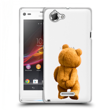 Силиконовый чехол на Sony Xperia L с принтом Медведь Силиконовый чехол на Sony Xperia L с принтом Медведь