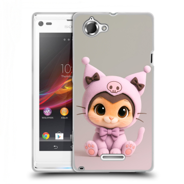 Силиконовый чехол на Sony Xperia L с принтом Куроми Kuromi Силиконовый чехол на Sony Xperia L с принтом Куроми Kuromi