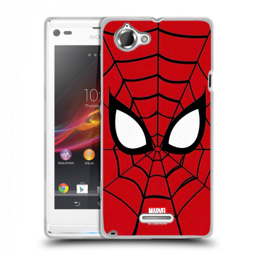 Силиконовый чехол на Sony Xperia L с принтом человек паук spiderman Силиконовый чехол на Sony Xperia L с принтом человек паук spiderman