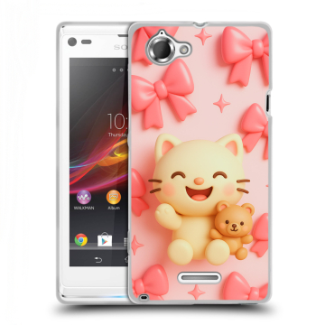 Силиконовый чехол на Sony Xperia L с принтом для девочек Силиконовый чехол на Sony Xperia L с принтом для девочек