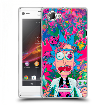 Силиконовый чехол на Sony Xperia L с принтом Рик и Морти Rick Morty Силиконовый чехол на Sony Xperia L с принтом Рик и Морти Rick Morty