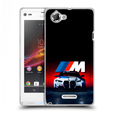 Силиконовый чехол на Sony Xperia L с принтом БМВ BMW Силиконовый чехол на Sony Xperia L с принтом БМВ BMW