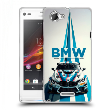 Силиконовый чехол на Sony Xperia L с принтом БМВ BMW Силиконовый чехол на Sony Xperia L с принтом БМВ BMW