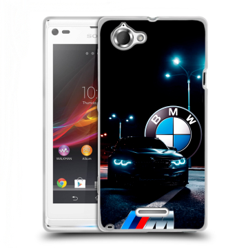 Силиконовый чехол на Sony Xperia L с принтом БМВ BMW Силиконовый чехол на Sony Xperia L с принтом БМВ BMW