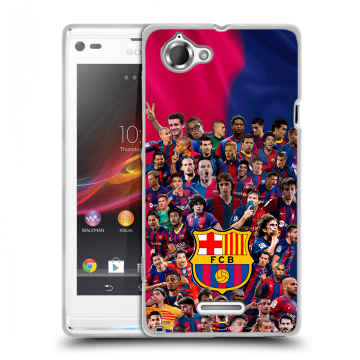 Силиконовый чехол на Sony Xperia L с принтом Барселона Barcelona