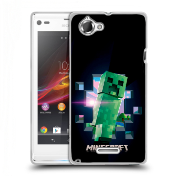 Силиконовый чехол на Sony Xperia L с принтом Майнкрафт Minecraft Силиконовый чехол на Sony Xperia L с принтом Майнкрафт Minecraft