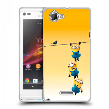Силиконовый чехол на Sony Xperia L с принтом Миньоны Силиконовый чехол на Sony Xperia L с принтом Миньоны