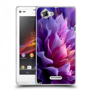 Силиконовый чехол на Sony Xperia L с принтом женский цветы Силиконовый чехол на Sony Xperia L с принтом женский цветы