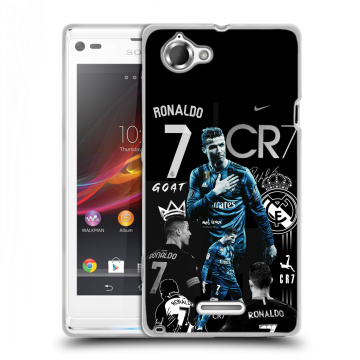 Силиконовый чехол на Sony Xperia L с принтом Реал Роналдо