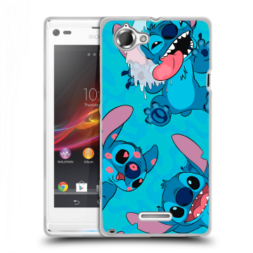 Силиконовый чехол на Sony Xperia L с принтом Лило и Стич