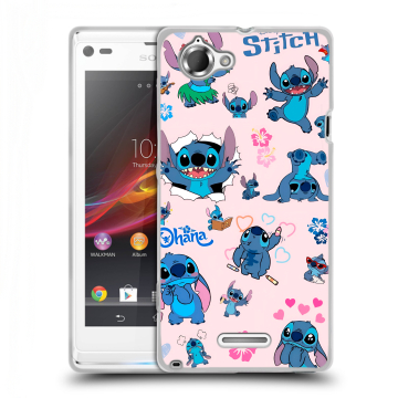 Силиконовый чехол на Sony Xperia L с принтом Лило и Стич Силиконовый чехол на Sony Xperia L с принтом Лило и Стич