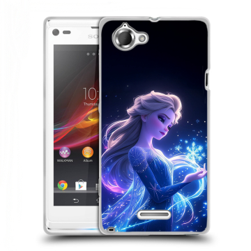 Силиконовый чехол на Sony Xperia L с принтом Холодное сердце Frozen Силиконовый чехол на Sony Xperia L с принтом Холодное сердце Frozen