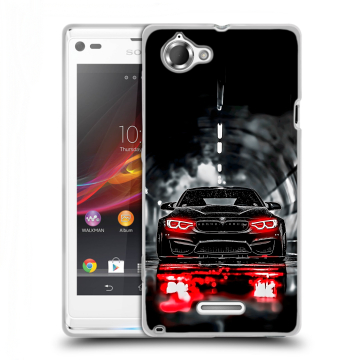 Силиконовый чехол на Sony Xperia L с принтом BMW БМВ Силиконовый чехол на Sony Xperia L с принтом BMW БМВ
