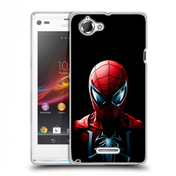 Силиконовый чехол на Sony Xperia L с принтом Spiderman Человек паук
