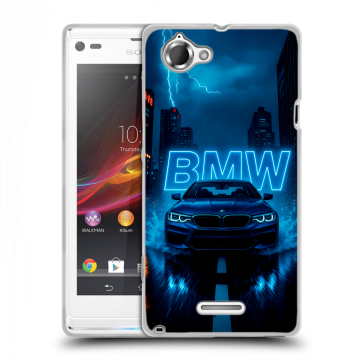Силиконовый чехол на Sony Xperia L с принтом BMW БМВ Силиконовый чехол на Sony Xperia L с принтом BMW БМВ