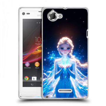 Силиконовый чехол на Sony Xperia L с принтом Холодное сердце Frozen Силиконовый чехол на Sony Xperia L с принтом Холодное сердце Frozen