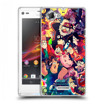 Силиконовый чехол на Sony Xperia L с принтом Gravity Falls Гравити Фолз Силиконовый чехол на Sony Xperia L с принтом Gravity Falls Гравити Фолз