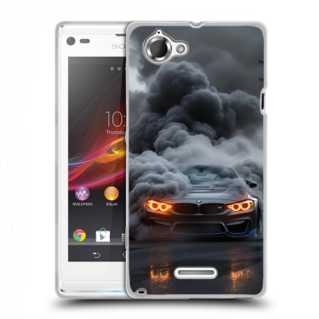Силиконовый чехол на Sony Xperia L с принтом BMW БМВ Силиконовый чехол на Sony Xperia L с принтом BMW БМВ