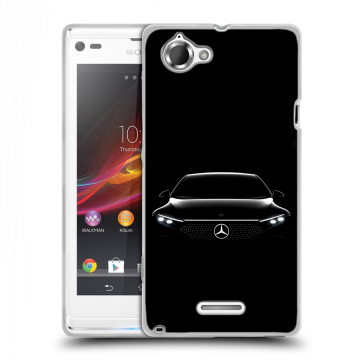 Силиконовый чехол на Sony Xperia L с принтом Mercedes Мерседес Силиконовый чехол на Sony Xperia L с принтом Mercedes Мерседес