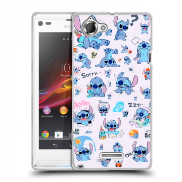 Силиконовый чехол на Sony Xperia L с принтом Лило и Стич