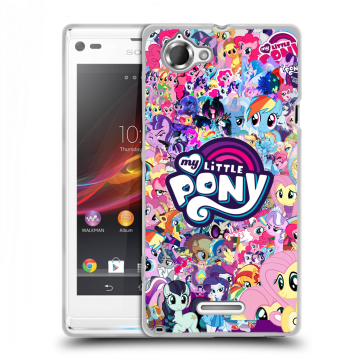 Силиконовый чехол на Sony Xperia L с принтом My little pony Дружба чудо Силиконовый чехол на Sony Xperia L с принтом My little pony Дружба чудо