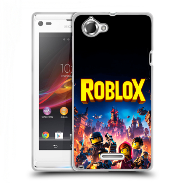 Силиконовый чехол на Sony Xperia L с принтом Roblox Роблокс Силиконовый чехол на Sony Xperia L с принтом Roblox Роблокс