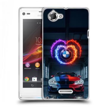 Силиконовый чехол на Sony Xperia L с принтом BMW БМВ Силиконовый чехол на Sony Xperia L с принтом BMW БМВ