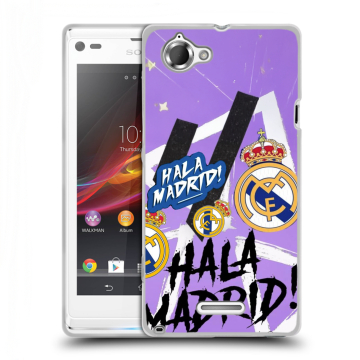 Силиконовый чехол на Sony Xperia L с принтом Real Madrid Реал Мадрид Силиконовый чехол на Sony Xperia L с принтом Real Madrid Реал Мадрид