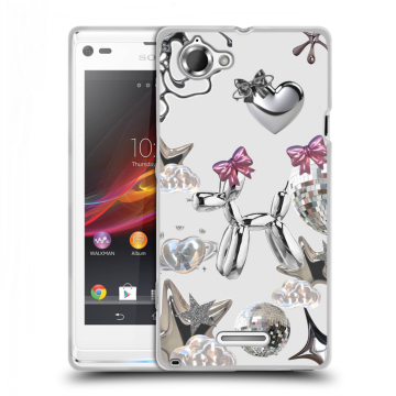 Силиконовый чехол на Sony Xperia L с принтом Y2K Силиконовый чехол на Sony Xperia L с принтом Y2K
