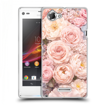 Силиконовый чехол на Sony Xperia L с принтом женский Силиконовый чехол на Sony Xperia L с принтом женский