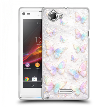 Силиконовый чехол на Sony Xperia L с принтом женский Силиконовый чехол на Sony Xperia L с принтом женский