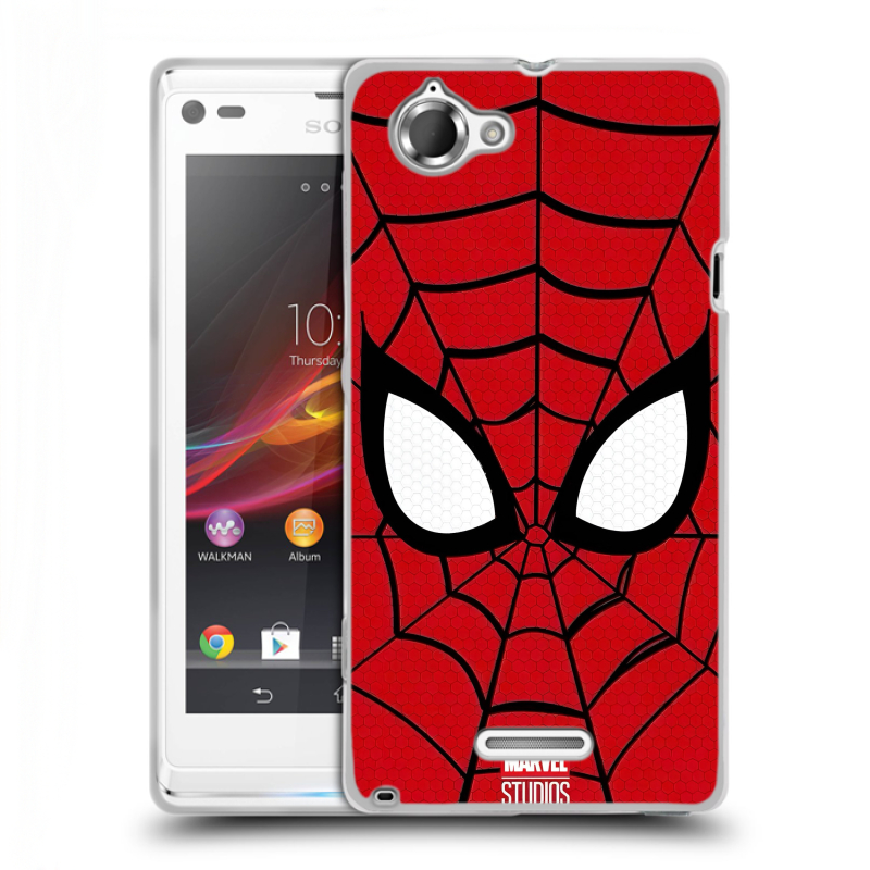 Силиконовый чехол на Sony Xperia L с принтом человек паук spiderman Силиконовый чехол на Sony Xperia L с принтом человек паук spiderman