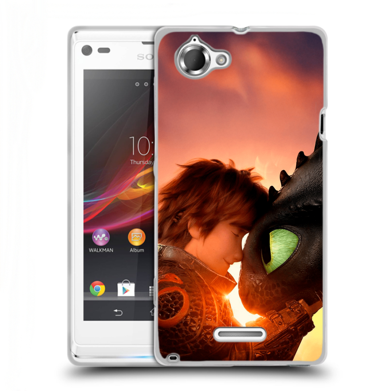 Силиконовый чехол на Sony Xperia L с принтом Как приручить дракона Силиконовый чехол на Sony Xperia L с принтом Как приручить дракона