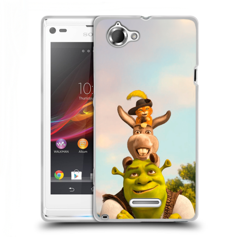 Силиконовый чехол на Sony Xperia L с принтом Шрек Shrek Силиконовый чехол на Sony Xperia L с принтом Шрек Shrek