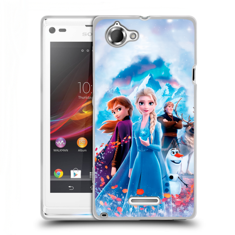 Силиконовый чехол на Sony Xperia L с принтом Холодное сердце Frozen Силиконовый чехол на Sony Xperia L с принтом Холодное сердце Frozen