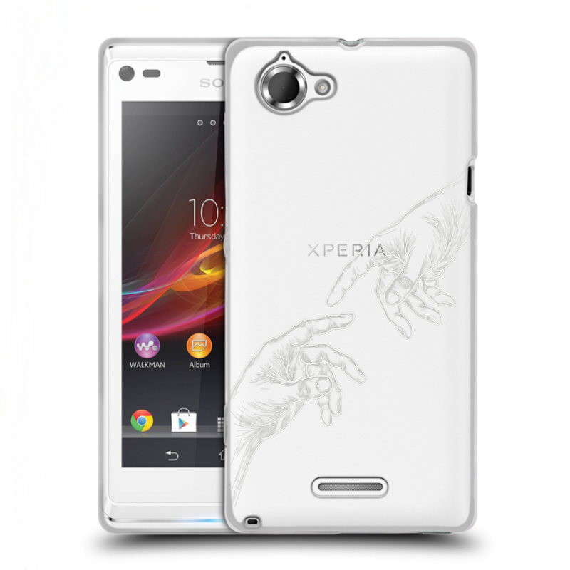 Силиконовый чехол на Sony Xperia L с принтом Сотворение мира Силиконовый чехол на Sony Xperia L с принтом Сотворение мира