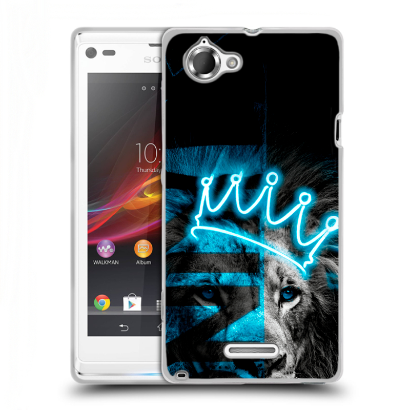 Силиконовый чехол на Sony Xperia L с принтом Король лев Силиконовый чехол на Sony Xperia L с принтом Король лев