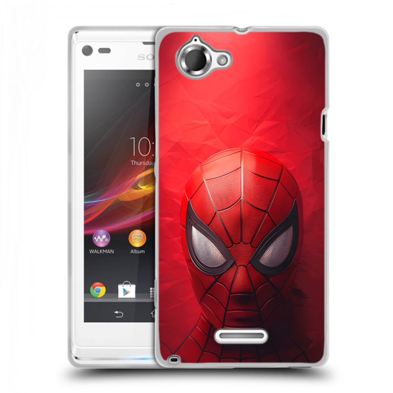 Силиконовый чехол на Sony Xperia L с принтом Spiderman Человек паук Силиконовый чехол на Sony Xperia L с принтом Spiderman Человек паук