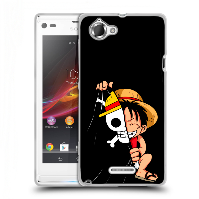 Силиконовый чехол на Sony Xperia L с принтом One Piece Ван Пис Силиконовый чехол на Sony Xperia L с принтом One Piece Ван Пис