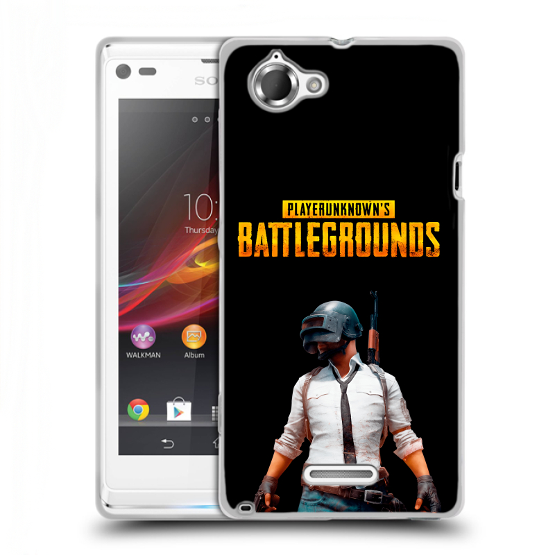 Силиконовый чехол на Sony Xperia L с принтом PUGB ПАГБ Силиконовый чехол на Sony Xperia L с принтом PUGB ПАГБ