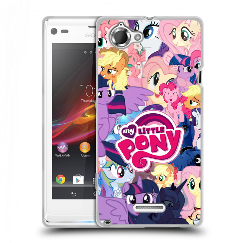 Силиконовый чехол на Sony Xperia L с принтом My little pony Дружба чудо Силиконовый чехол на Sony Xperia L с принтом My little pony Дружба чудо