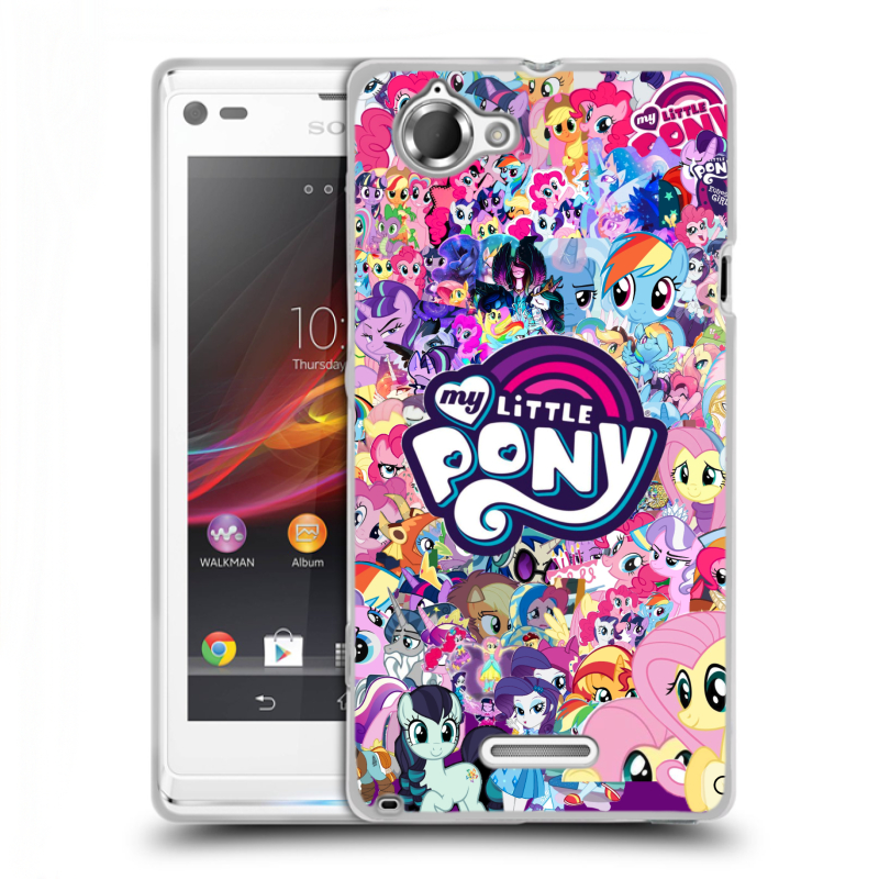 Силиконовый чехол на Sony Xperia L с принтом My little pony Дружба чудо Силиконовый чехол на Sony Xperia L с принтом My little pony Дружба чудо