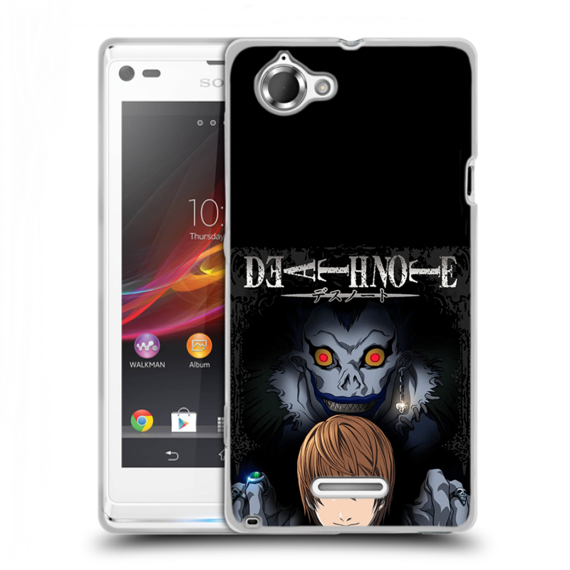 Силиконовый чехол на Sony Xperia L с принтом Death note Тетрадь смерти Силиконовый чехол на Sony Xperia L с принтом Death note Тетрадь смерти