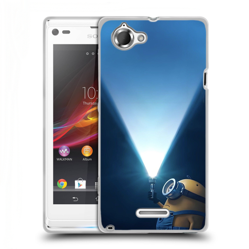 Силиконовый чехол на Sony Xperia L с принтом Миньоны Силиконовый чехол на Sony Xperia L с принтом Миньоны