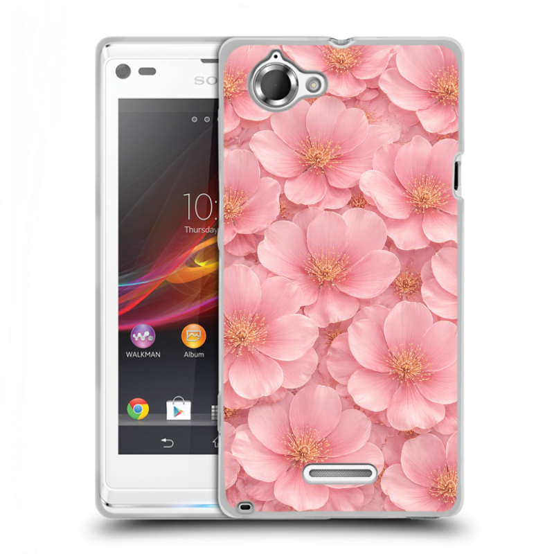 Силиконовый чехол на Sony Xperia L с принтом женский Силиконовый чехол на Sony Xperia L с принтом женский