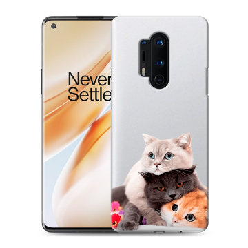 Силиконовый чехол на OnePlus 8 Pro с принтом Кошки Силиконовый чехол на OnePlus 8 Pro с принтом Кошки
