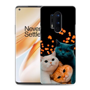 Силиконовый чехол на OnePlus 8 Pro с принтом Кошки Силиконовый чехол на OnePlus 8 Pro с принтом Кошки