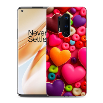 Силиконовый чехол на OnePlus 8 Pro с принтом Сердечки Силиконовый чехол на OnePlus 8 Pro с принтом Сердечки