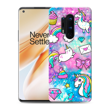 Силиконовый чехол на OnePlus 8 Pro с принтом Единороги Силиконовый чехол на OnePlus 8 Pro с принтом Единороги