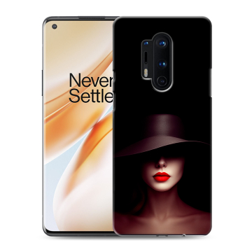 Силиконовый чехол на OnePlus 8 Pro с принтом Девушка в шляпе Силиконовый чехол на OnePlus 8 Pro с принтом Девушка в шляпе